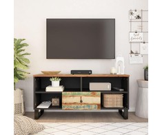 TV staliukas Televizoriaus spintelė, 100x33x46cm, perdirbta/apdirbta mediena