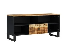 TV staliukas Televizoriaus spintelė, 100x33x46cm, mango/apdirbta mediena