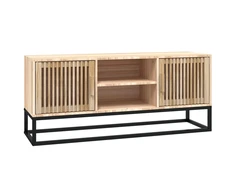 TV staliukas Televizoriaus spintelė, 105x30x45cm, apdirbta mediena/geležis