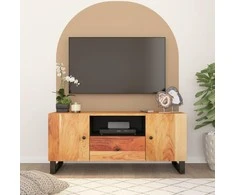 TV staliukas Televizoriaus spintelė, 105x33,5x46cm, akacija/apdirbta mediena