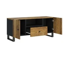 TV staliukas Televizoriaus spintelė, 105x33,5x46cm, mango/apdirbta mediena