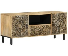 Televizoriaus spintelė, 105x33x46cm, mango medienos masyvas