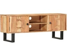 TV staliukas Televizoriaus spintelė, 118x30x45cm, akacijos medienos masyvas