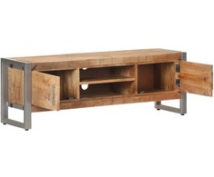 TV staliukas Televizoriaus spintelė, 120x30x40cm, neapdorota mango mediena