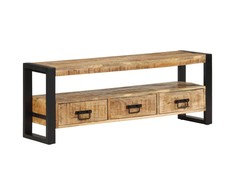 TV staliukas Televizoriaus spintelė, 120x30x45cm, mango medienos masyvas