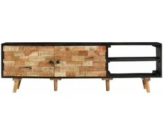 TV staliukas Televizoriaus spintelė, 140x30x45cm, mango/akacijos masyvas