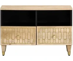 TV staliukas Televizoriaus spintelė, 70x33x46cm, mango medienos masyvas