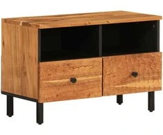 TV staliukas Televizoriaus spintelė, 70x33x46cm, akacijos medienos masyvas