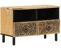 TV staliukas Televizoriaus spintelė, 70x33x46cm, mango medienos masyvas