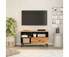 TV staliukas Televizoriaus spintelė, 80x33x46cm, akacijos medienos masyvas