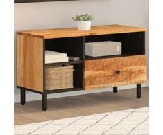 TV staliukas Televizoriaus spintelė, 80x33x46cm, akacijos medienos masyvas