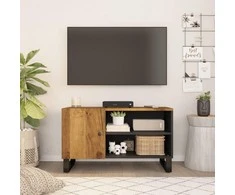 TV staliukas Televizoriaus spintelė, 80x33x46cm, mango/apdirbta mediena