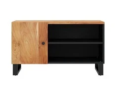 TV staliukas Televizoriaus spintelė, 80x33x46cm, akacija/apdirbta mediena