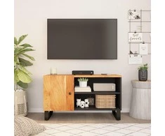 TV staliukas Televizoriaus spintelė, 80x33x46cm, akacija/apdirbta mediena