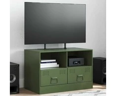 TV staliukas Televizoriaus spintelė, alyvuogių žalia, 67x39x44cm, plienas