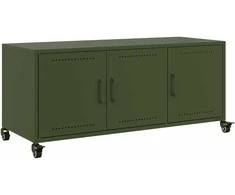TV staliukas Televizoriaus spintelė, alyvuogių, 100,5x39x43,5cm, plienas