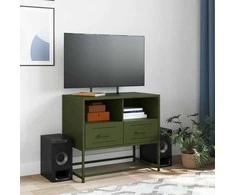 TV staliukas Televizoriaus spintelė, alyvuogių, 68x39x60,5cm, plienas