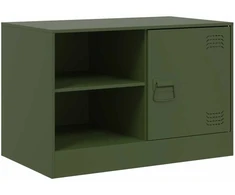 TV staliukas Televizoriaus spintelė, alyvuogių žalia, 67x39x44cm, plienas