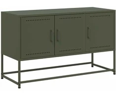TV staliukas Televizoriaus spintelė, alyvuogių, 100,5x39x60,5cm, plienas