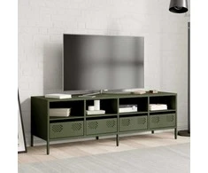 TV staliukas Televizoriaus spintelė, alyvuogių, 135x39x43,5cm, plienas