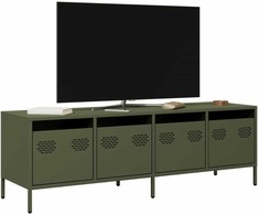 TV staliukas Televizoriaus spintelė, alyvuogių, 135x39x43,5cm, plienas