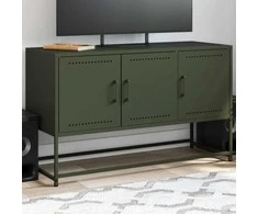 TV staliukas Televizoriaus spintelė, alyvuogių, 100,5x39x60,5cm, plienas