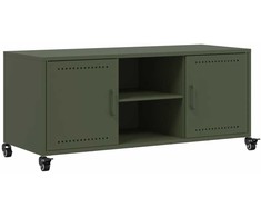 TV staliukas Televizoriaus spintelė, alyvuogių, 100,5x39x43,5cm, plienas
