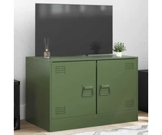TV staliukas Televizoriaus spintelė, alyvuogių žalia, 67x39x44cm, plienas