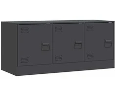 TV staliukas Televizoriaus spintelė, antracito spalvos, 99x39x44cm, plienas