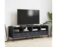 TV staliukas Televizoriaus spintelė, antracito, 135x39x43,5cm, plienas