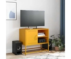 TV staliukas Televizoriaus spintelė, antracito, 100,5x39x60,5cm, plienas
