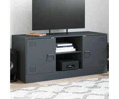 TV staliukas Televizoriaus spintelė, antracito spalvos, 99x39x44cm, plienas