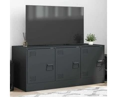 TV staliukas Televizoriaus spintelė, antracito spalvos, 99x39x44cm, plienas