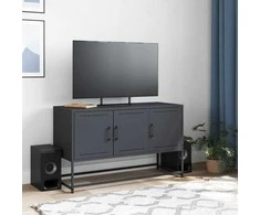 TV staliukas Televizoriaus spintelė, antracito, 100,5x39x60,5cm, plienas