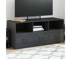TV staliukas Televizoriaus spintelė, antracito spalvos, 99x39x44cm, plienas