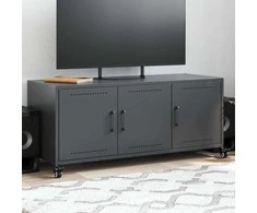 TV staliukas Televizoriaus spintelė, antracito, 100,5x39x43,5cm, plienas