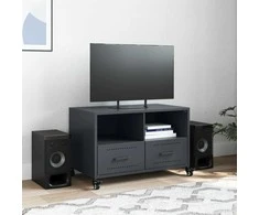 TV staliukas Televizoriaus spintelė, antracito, 68x39x43,5cm, plienas