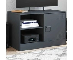 TV staliukas Televizoriaus spintelė, antracito spalvos, 67x39x44cm, plienas