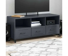 TV staliukas Televizoriaus spintelė, antracito, 100,5x39x43,5cm, plienas