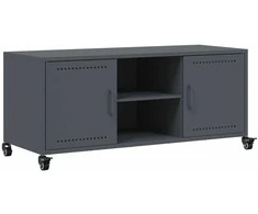 TV staliukas Televizoriaus spintelė, antracito, 100,5x39x43,5cm, plienas
