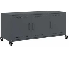 TV staliukas Televizoriaus spintelė, antracito, 100,5x39x43,5cm, plienas