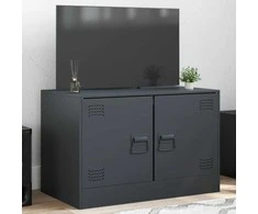 TV staliukas Televizoriaus spintelė, antracito spalvos, 67x39x44cm, plienas