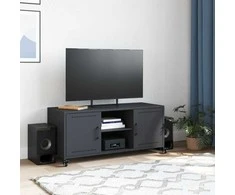 TV staliukas Televizoriaus spintelė, antracito, 100,5x39x43,5cm, plienas