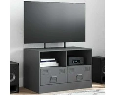 TV staliukas Televizoriaus spintelė, antracito spalvos, 67x39x44cm, plienas