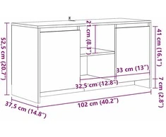 TV staliukas Televizoriaus spintelė, artisano, 102x37,5x52,5cm, mediena