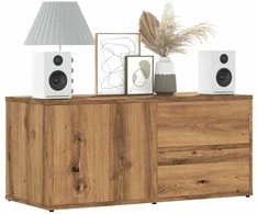 TV staliukas Televizoriaus spintelė, artisano ąžuolo, 80x34x35,5cm, mediena