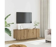 TV staliukas Televizoriaus spintelė, artisano ąžuolo, 100x35x40 cm, mediena