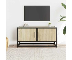 TV staliukas Televizoriaus spintelė, ąžuolo, 80x34,5x40cm, mediena/metalas