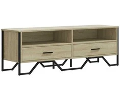 TV staliukas Televizoriaus spintelė, ąžuolo, 122x34x41cm, apdirbta mediena