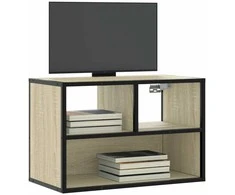 TV staliukas Televizoriaus spintelė, ąžuolo, 60x31x39,5cm, mediena/metalas